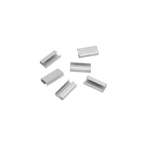 Pac Strapping Thread On Polyester & Polypropylene Strapping Seals, 1/2" Strap Width, Pack of 1000